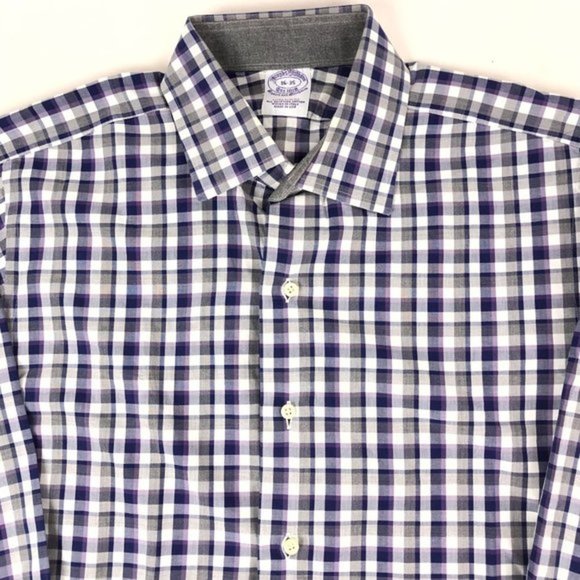 Brooks Brothers Vintage Makers and Merchants Blue Striped Button Down 16-35 - Picture 3 of 8
